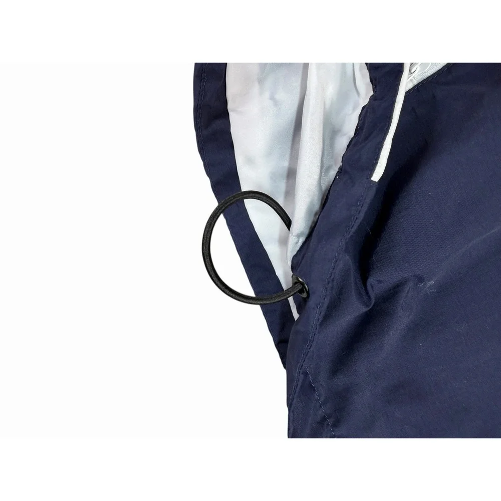 FootJoy FJ Golf Windbreaker Jacket Mens Medium Navy Blue 1/2 Zip Lightweight